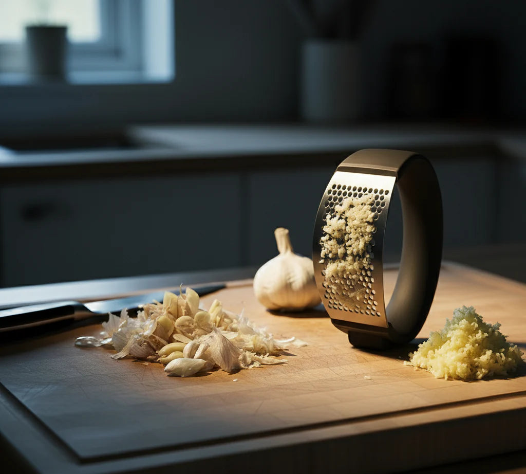 Kitchaura™ Stainless Steel Garlic Press